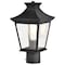 Nuvo Jasper Outdoor Post Lantern 1 Light Matte Black Finish 60/5745 - alternate 1